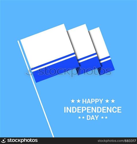 Altai Republic Independence day typographic design with flag vector