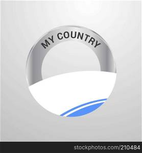 Altai Republic My Country Flag badge