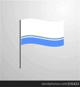 Altai Republic waving Flag