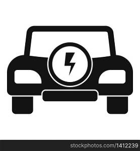 Alternative hybrid car icon. Simple illustration of alternative hybrid car vector icon for web design isolated on white background. Alternative hybrid car icon, simple style