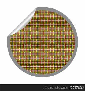 alternative stripes sticker isolated on white, vector art illustration; more stripes and stickers in my gallery