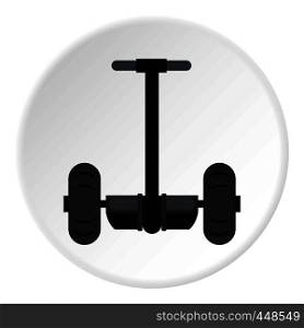 Alternative transport vehicle icon in flat circle isolated vector illustration for web. Alternative transport vehicle icon circle