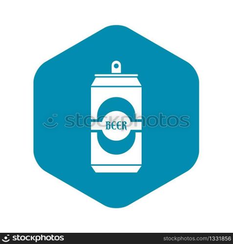 Aluminum can icon in simple style isolated vector illustration. Aluminum can icon, simple style