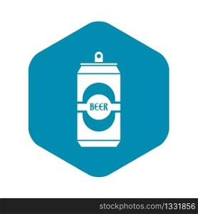 Aluminum can icon in simple style isolated vector illustration. Aluminum can icon, simple style