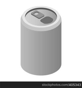 Aluminum can isometric 3d icon isolated on white background. Aluminum can isometric 3d icon
