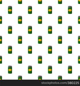 Aluminum cans for beer pattern. Cartoon illustration of aluminum cans for beer vector pattern for web. Aluminum cans for beer pattern, cartoon style