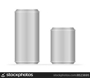 Aluminum cans with water drops. Metallic cans for beer, soda. Vector mockup, blank with copy space.. Aluminum cans with water drops. Metallic cans for beer, soda. Vector mockup, blank with copy space