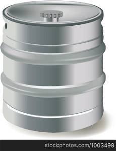 aluminum container of draft beer