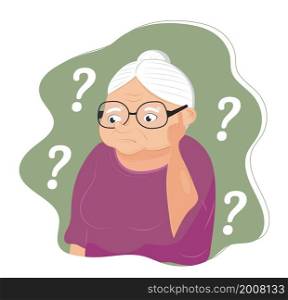 Alzheimer old woman, neurology health care, Parkinson or dementia metaphor are shown. Senses diseases for medical website. International Day of Older Persons, Alzheimer.. Alzheimer old woman, neurology health care, Parkinson or dementia metaphor are shown. Senses diseases for medical website. I
