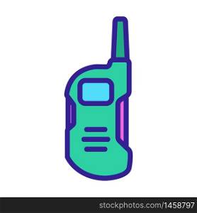 amateur walkie talkie icon vector. amateur walkie talkie sign. color symbol illustration. amateur walkie talkie icon vector outline illustration