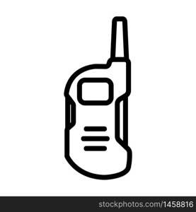 amateur walkie talkie icon vector. amateur walkie talkie sign. isolated contour symbol illustration. amateur walkie talkie icon vector outline illustration