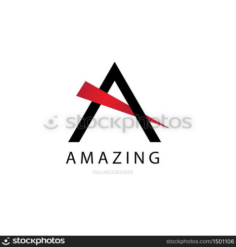 amazing, initial a illustration logo vector