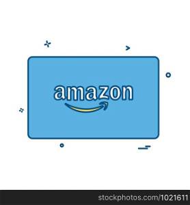 Amazon credit card design vector