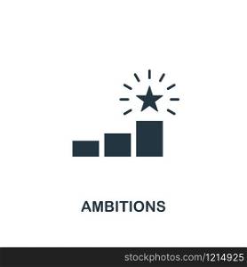 Ambitions icon. Creative element design from productivity icons collection. Pixel perfect Ambitions icon for web design, apps, software, print usage.. Ambitions icon. Creative element design from productivity icons collection. Pixel perfect Ambitions icon for web design, apps, software, print usage