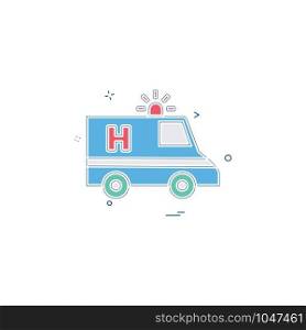 ambulance car emergency medical icon vector desige
