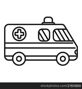 Ambulance car icon outline vector. Emergency vehicle. Medical hospital. Ambulance car icon outline vector. Emergency vehicle