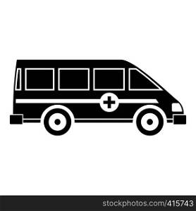 Ambulance emergency van icon. Simple illustration of ambulance emergency van vector icon for web. Ambulance emergency van icon, simple style