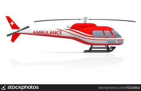 ambulance helicopter vector illustration vector illustration isolated on white background