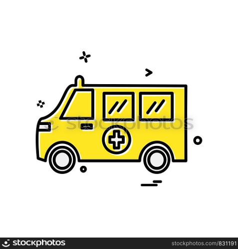 Ambulance icon design vector
