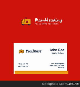 Ambulance logo Design with business card template. Elegant corporate identity. - Vector