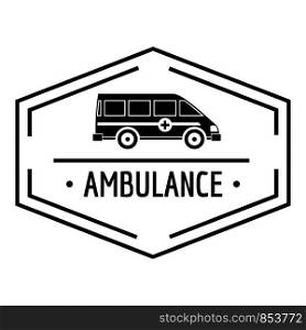 Ambulance newborn logo. Simple illustration of ambulance newborn vector logo for web. Ambulance newborn logo, simple black style