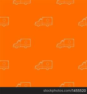Ambulance pattern vector orange for any web design best. Ambulance pattern vector orange