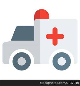 Ambulance, vehicle with emergency medical equipment.