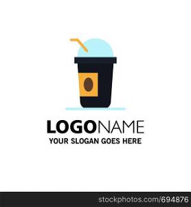 America, American, Lemonade, States Business Logo Template. Flat Color