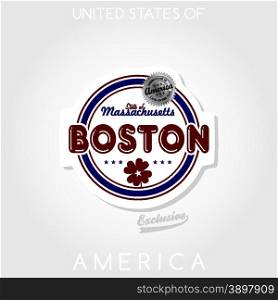 america emblem graphic art vector illustration design