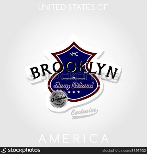 america emblem graphic art vector illustration design