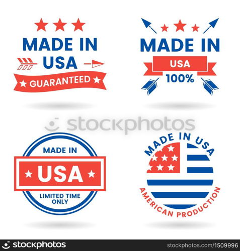 America Vector label for banner, poster, flyer