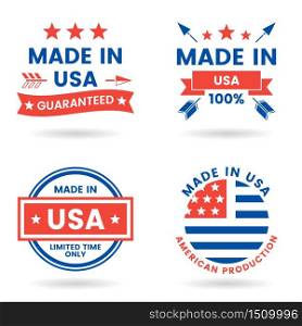America Vector label for banner, poster, flyer