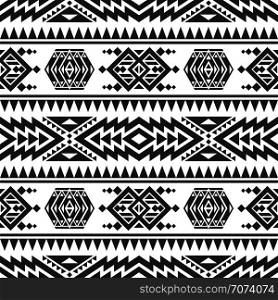 American aztec vector seamless texture. Native tribal indian repetitive pattern. Seamless mexican navajo geometric pattern illustration. American aztec vector seamless texture. Native tribal indian repetitive pattern