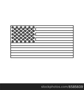 American flag icon .