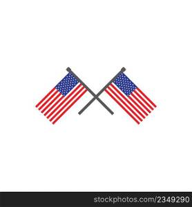 American flag icon,vector illustration symbol design.