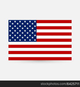 American Flag. Vector image of American Flag. American Flag background. American Flag illustration. United States of America. USA. The Star-Spangled Banner with Stars and Stripes. USA. United States.