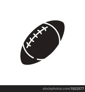 american football, ball icon, glyph style design