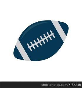 American football ball vector icon isolated on white background