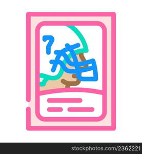 american football card color icon vector. american football card sign. isolated symbol illustration. american football card color icon vector illustration