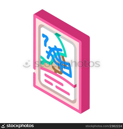 american football card isometric icon vector. american football card sign. isolated symbol illustration. american football card isometric icon vector illustration