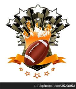 American Football Emblem, vector