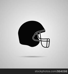 American football hemlet icon. Vector eps10 illustration. American football hemlet icon