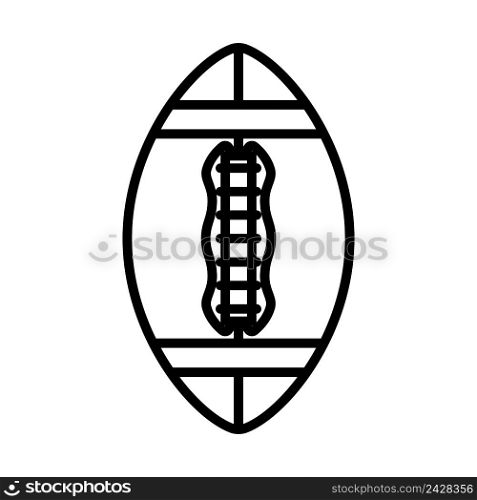 American Football Icon. Bold outline design with editable stroke width. Vector Illustration.