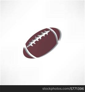 american football icon isolated on white background
