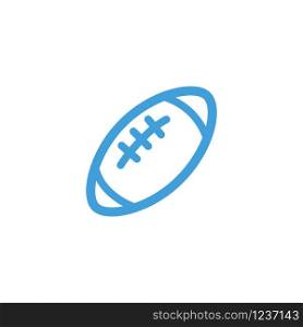 American football icon template. Vector illustration