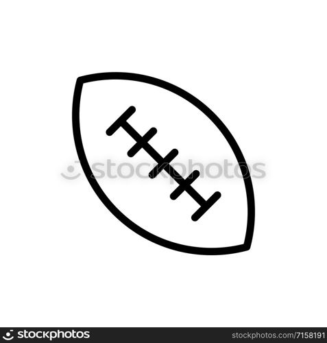 American football icon vector design template on white background