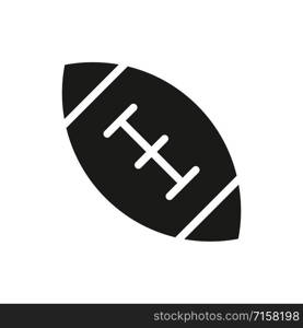 American football icon vector design template on white background