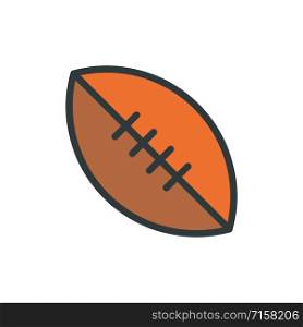 American football icon vector design template on white background