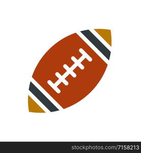 American football icon vector design template on white background