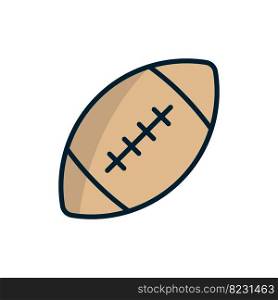 American football icon vector design templates isolated on white background